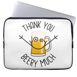 Tack så mycket öl - Dumma ansikte Laptop Fodral