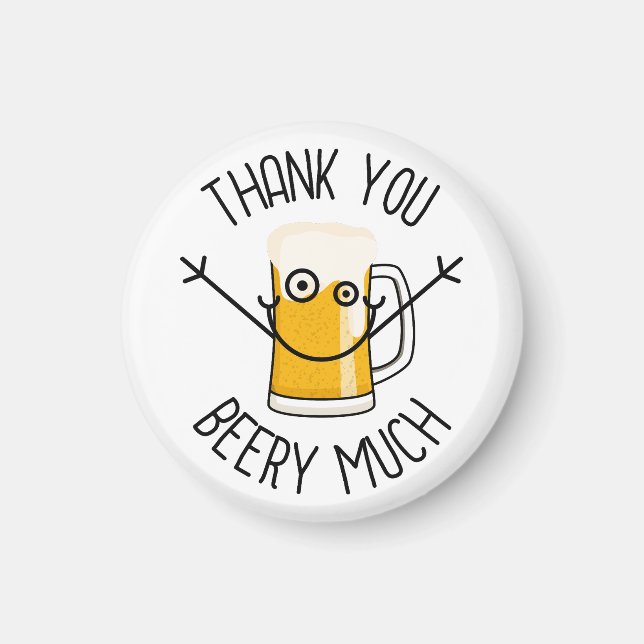 Tack så mycket öl - Dumma ansikte Magnet (Framsidan)