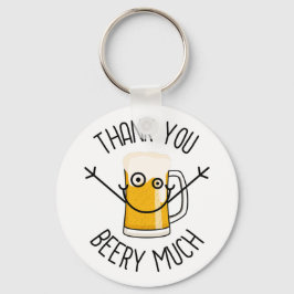 Tack så mycket öl - Dumma ansikte Nyckelring