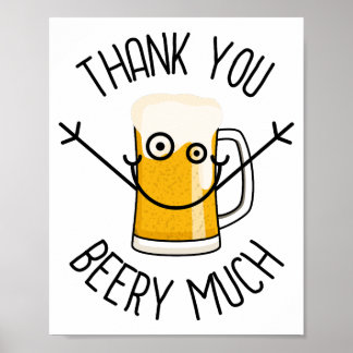 Tack så mycket öl - Dumma ansikte Poster
