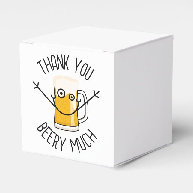 Tack så mycket öl - Dumma Ansikte Presentaskar (Framsidan Sidan)