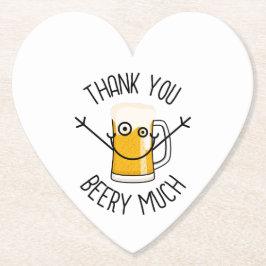 Tack så mycket öl - Dumma ansikte Underlägg Papper