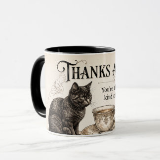 Tack så mycket! Purr-fekt kattkaffemugg Mugg
