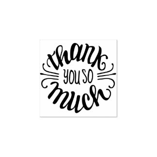 Tack så mycket Rubber Frimärke Stämpel