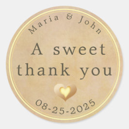 Tack så mycket. runt klistermärke