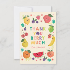 Tack så mycket, söta bär först kort