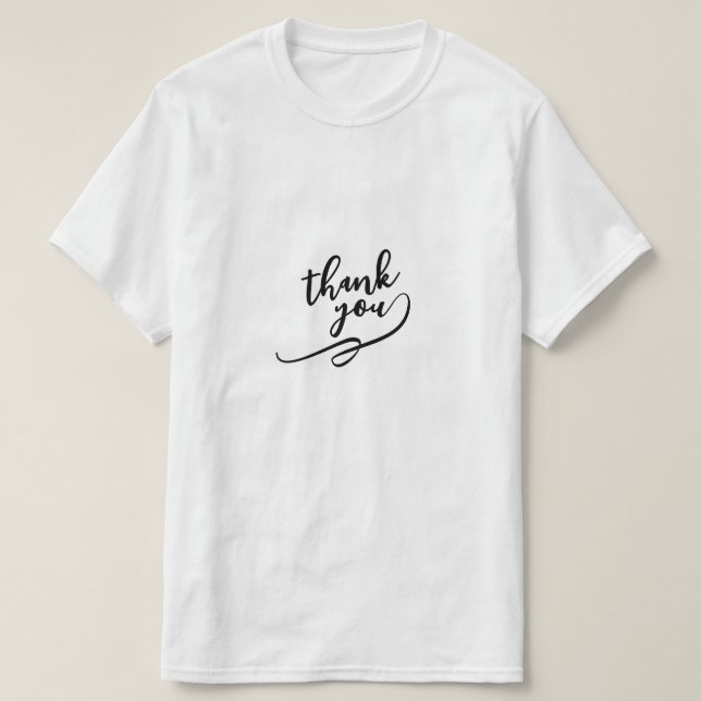 Tack så mycket" T-Shirt - (Design framsida)
