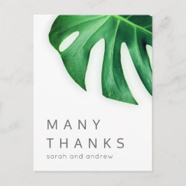 Tack så mycket, Tropical Handflatan-minimalistisk Vykort