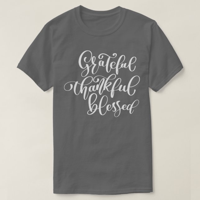 Tack så mycket, välsignad 2 t shirt (Design framsida)