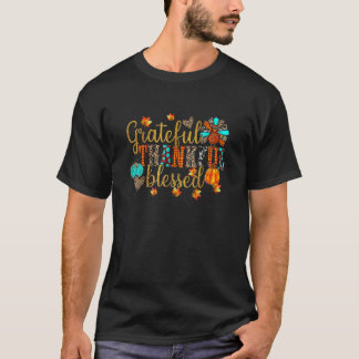 Tack så mycket, välsignad gobble Turkey Thanksgivi T Shirt