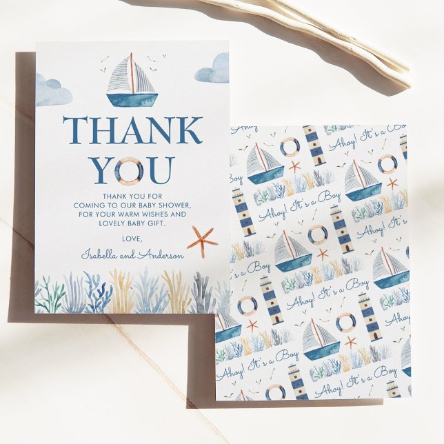 Tack Sailboat Nautical Baby Shower (Skapare uppladdad)