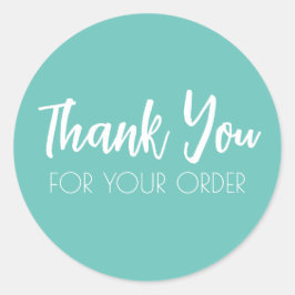 Tack Sal Round Stickers Runt Klistermärke