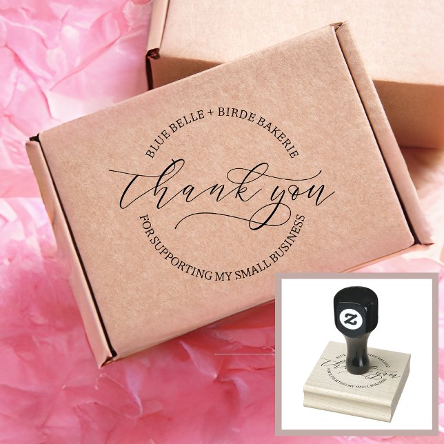 Tack Script Baked Goods Bakery Business Stämpel (Skapare uppladdad)