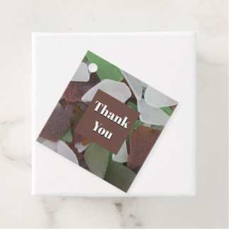 Tack Sea Glass Foto Multifunktion Tack Gåvor Etiketter