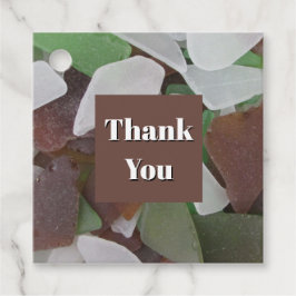 Tack Sea Glass Foto Multifunktion Tack Gåvor Etiketter