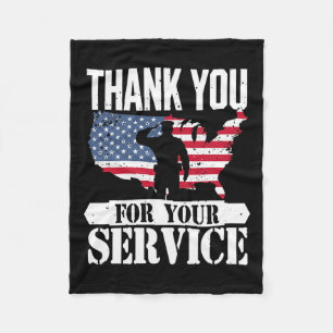 Tack Service Veteran Salute Patriot Military Fleecefilt