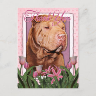 Tack - Shar Pei - Lucky Vykort