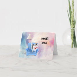 Tack Sheltie Hund Helgkort