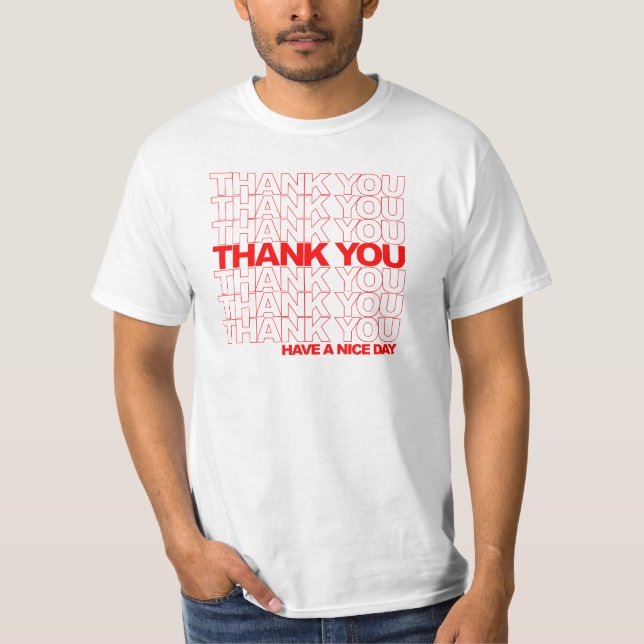 Tack - shopping bagskjorta tee shirt (Framsida)