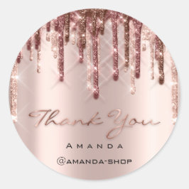 Tack Shopping Makeup Ro Eyelash 3D dropp Runt Klistermärke