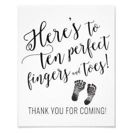 Tack Shower-skylt Fototryck