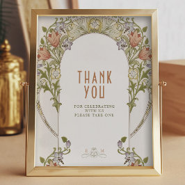Tack Sign Guests Art nouveau William Morris Poster