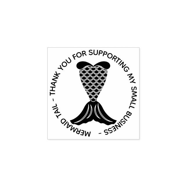 Tack Simple Sjöjungfru Svan Stämpel (Tryck)