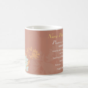 Tack, sjuksköterska, Brown Kaffemugg