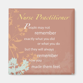 Tack, sjuksköterska, Brown Magnet