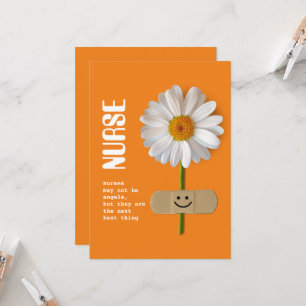 Tack sjuksköterska. Lekande Daisy Kort