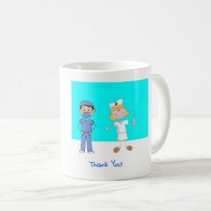 Tack sjuksköterskor kaffemugg