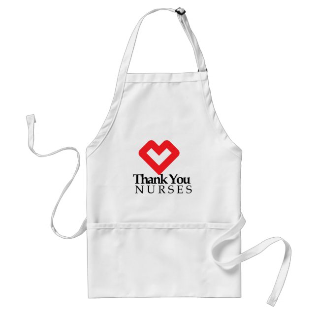 Tack sjuksköterskor | Red Heart Förkläde (Framsidan)