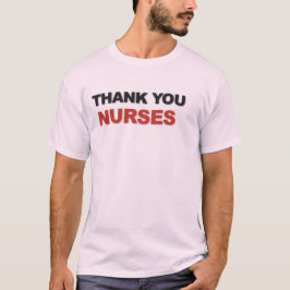 Tack Sjuksköterskor Tacksamhet Typography Design T Shirt