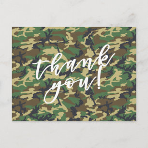 Tack! Skogsmarksmil Camouflage Print Vykort