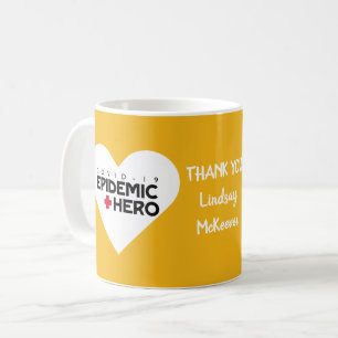 Tack sköterska och doktor, vår epidemihjälte. kaffemugg