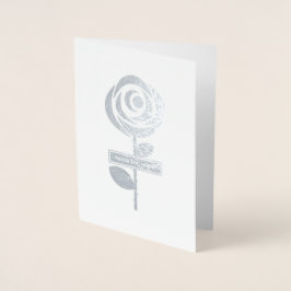 Tack, sköterska. Ro och Stetoscope Folierat Kort