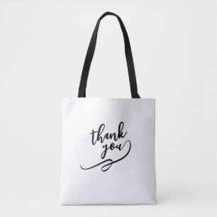 Tack Skrift Canvas Tote Bag Tygkasse