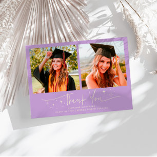 Tack Skriptstjärnor Wisteria Grad Multi Foto Meddelande