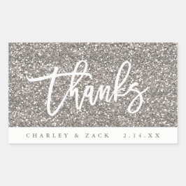 Tack Sliver Glitter Mini Vin Champagne Etikett