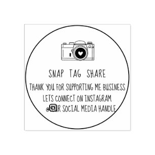 Tack Snap Märkre Social-media Stämpel