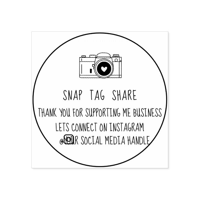 Tack Snap Märkre  Social-media Stämpel (Tryck)