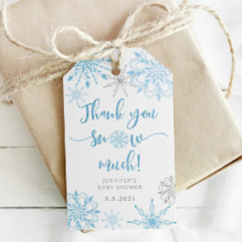 Tack snö så mycket presentetikett