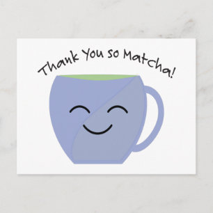 Tack So Matcha Helg Vykort