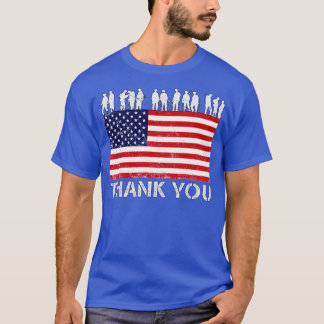 Tack, Soldier Patriotic American Flagga T Shirt