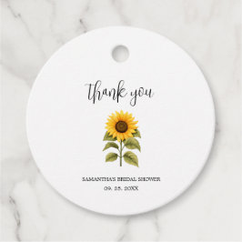 Tack Solros Bröllopsfest Gåvor Etiketter