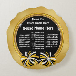 Tack som Cheerleading lagledaregåvaidéer, ALLA Rund Kudde