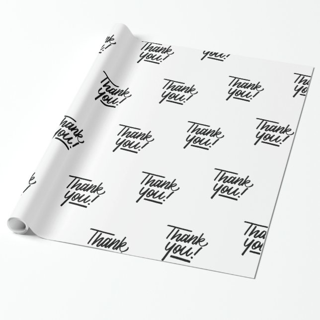 Tack som slår in papper presentpapper (Utrullad)