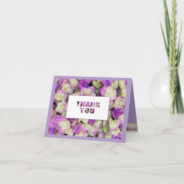 Tack Söt Flowers Lila fetstil (Framsida)