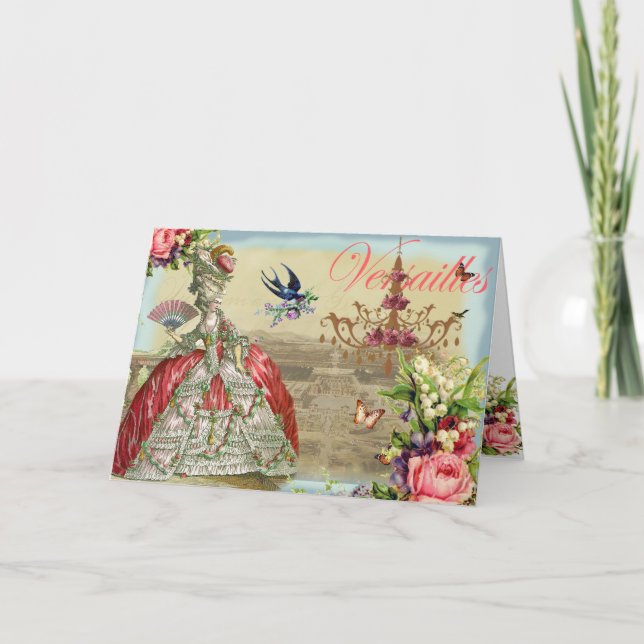 Tack, Souvenirs de Versailles Tack Kort (Framsida)