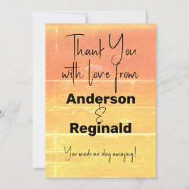 Tack Space för meddelande med tvåsidig sommarpersi